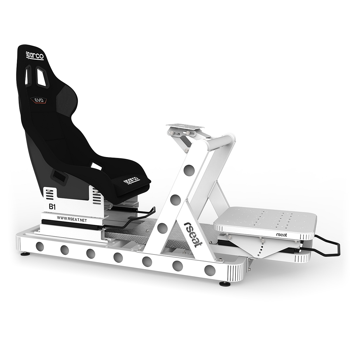 RSeat UK SimracingS1 Flight Mount Upgrade Kit Silver Support