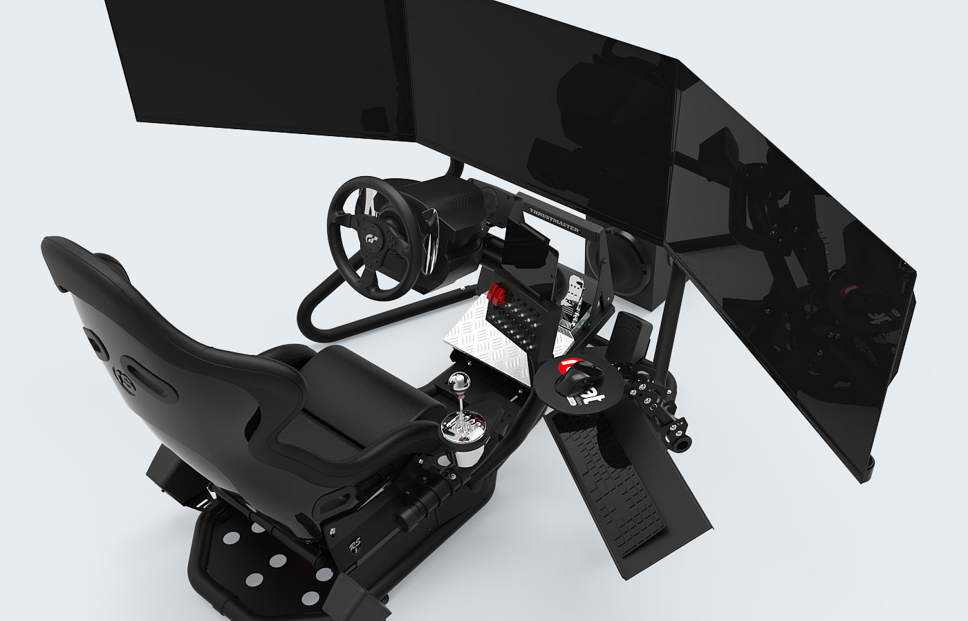 RSEAT RS1 BLACK/BLACK – Simclub